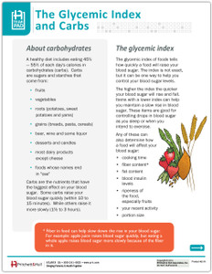 The Glycemic Index and Carbs - front side