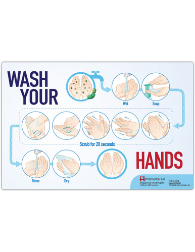 Handwashing Poster (11 x 17") (423B)