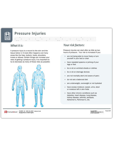 Pressure Injuries Tearpad (50 sheets per pad) (557) - front side