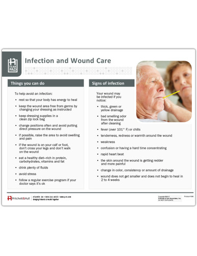 Infection and Wound Care Tearpad (50 sheets per pad) (560) - front side