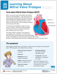 Mitral Valve Prolapse Tearpad (398A) - front side