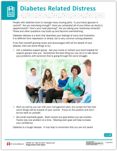 Diabetes Related Distress Tearpad (50 sheets per pad) (614) - front side