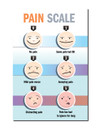 Pain Scale Cards-Pocket Size (4 x 6 inches) Packet of 10 cards (645) - front side