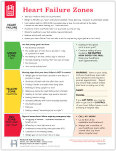 Heart Failure Self-Care Tearpad (50 sheets per pad) (649) front side