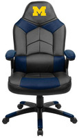 Michigan Wolverines Full Leather Office Chair
