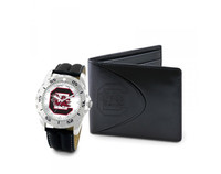 South Carolina Gamecocks NCAA Mens Leather Watch and Wallet Gift Set