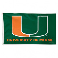 Miami Hurricanes NCAA 3x5 Team Flag