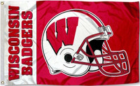         Wisconsin Badgers 3x5 Helmet Team Flag