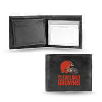 Cleveland Browns Embroidered Billfold Leather Wallet