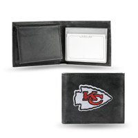 Kansas City Chiefs Embroidered Billfold Leather Wallet
