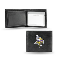 Minnesota Vikings Embroidered Billfold Leather Wallet