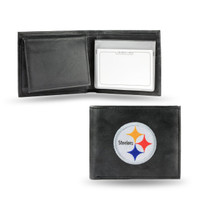 Pittsburgh Steelers Embroidered Billfold Leather Wallet