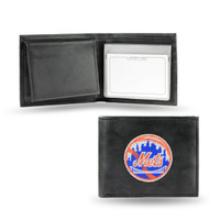 New York Mets Embroidered Billfold Leather Wallet