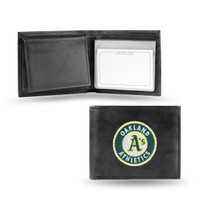 Oakland Athletics Embroidered Billfold Leather Wallet