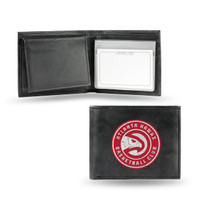 Atlanta Hawks Embroidered Billfold Leather Wallet