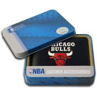 Chicago Bulls Embroidered Billfold Leather Wallet