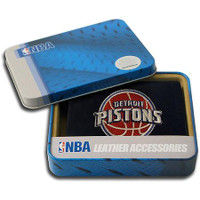 Detroit Pistons Embroidered Billfold Leather Wallet