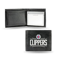 Los Angeles Clippers Embroidered Billfold Leather Wallet