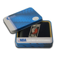 Portland Trail Blazers Embroidered Billfold Leather Wallet