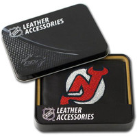 New Jersey Devils Embroidered Billfold Leather Wallet