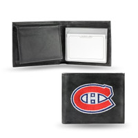 Montreal Canadiens Embroidered Billfold Leather Wallet