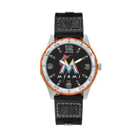Miami Marlins Team Leather Watch by Sparo