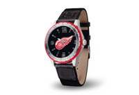 Detroit Red Wings Team Leather Watch by Sparo