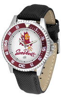 Arizona State Sun Devils Competitor Leather Watch White Dial