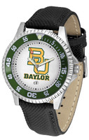 Baylor Bears Competitor Leather Watch White Dial
