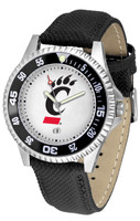 Cincinnati Bearcats Competitor Leather Watch White Dial