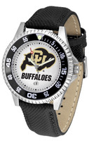 Colorado Buffaloes Competitor Leather Watch White Dial