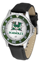 Hawaii Warriors Competitor Leather Watch White Dial