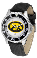 Iowa Hawkeyes Competitor Leather Watch White Dial