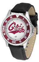 Montana Grizzlies Competitor Leather Watch White Dial