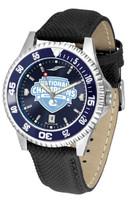   North Carolina Tar Heels 2017 NCAA National Basketball Champions Competitor AnoChrome - Color Bezel Leather Watch