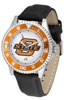 Oklahoma State Cowboys Competitor Leather Watch White Dial