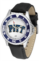 Pittsburgh Panthers Competitor Leather Watch White Dial