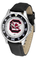 South Carolina Gamecocks Competitor Leather Watch White Dial