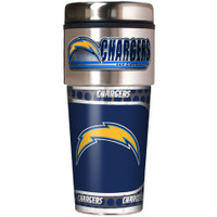 San Diego Chargers 16oz Travel Tumbler with Metallic Wrap Logo