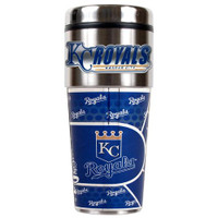 Kansas City Royals 16oz Travel Tumbler with Metallic Wrap Logo