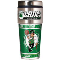 Boston Celtics 16oz Travel Tumbler with Metallic Wrap Logo