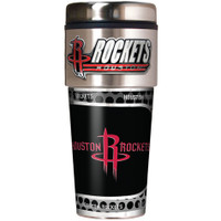 Houston Rockets 16oz Travel Tumbler with Metallic Wrap Logo