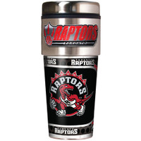 Toronto Raptors 16oz Travel Tumbler with Metallic Wrap Logo