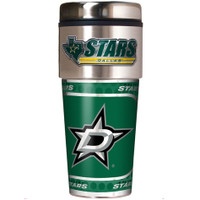 Dallas Stars 16oz Travel Tumbler with Metallic Wrap Logo