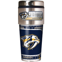 Nashville Predators 16oz Travel Tumbler with Metallic Wrap Logo