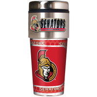 Ottawa Senators 16oz Travel Tumbler with Metallic Wrap Logo