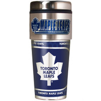 Toronto Maple Leafs 16oz Travel Tumbler with Metallic Wrap Logo