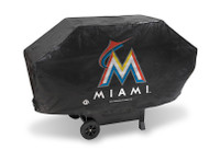 Miami Marlins Deluxe Barbecue Grill Cover
