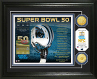 **Carolina Panthers 2016 NFC Champions 2pc Gold Coin Photo Mint LE 2,016