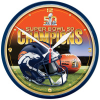 *Denver Broncos Super Bowl 50 Champions Round Wall Clock